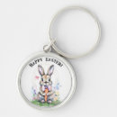 Search for easter rabbit keychains Watercolor