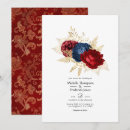 Search for crimson red wedding invitations Vintage