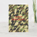 Search for camouflage birthday cards Hunter