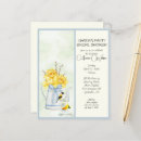 Search for yellow daffodil invitations Shower