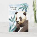 Search for watercolor panda cards Thinking of you