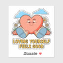 Search for feels good stickers Self love