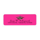 Search for tiara return address labels Pink