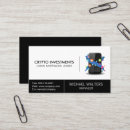 Recherche de négociateur cartes visite Crypto