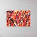Search for red splatter art Abstract