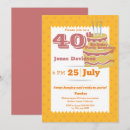 Search for retro 40th birthday invitations Cheers to 40 years