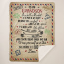 Search for grandson blankets Letter to grandson