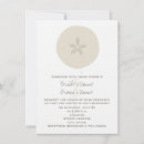 Search for beach 4x6 wedding invitations Sand dollar