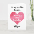 Search for daughter 16th birthday cards Pink