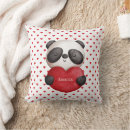 Recherche de ours panda coussins Girly