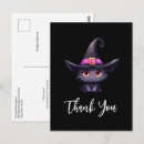 Search for black cat thank you postcards Halloween