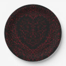 Search for red heart plates Black