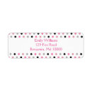 Search for polka dot wedding return address labels Pink