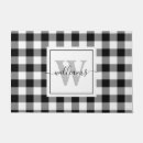 Search for black and white checkered doormats Modern