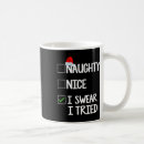 Search for naughty nice list mugs Winter