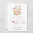 Search for moon 1st birthday invitations Cute