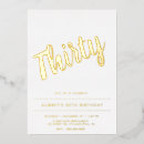 Recherche de foil 30th birthday invitations Chic