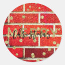 Recherche de rouge de brique autocollants Tendance