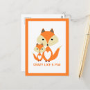Recherche de renard orange cartes postales Drôle