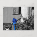 Recherche de buisson cartes postales Bleu