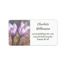 Search for crocus return address labels Watercolor