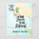 Search for retirement save the date postcards Party
