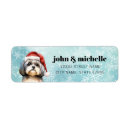 Search for shih tzu return address labels Blue