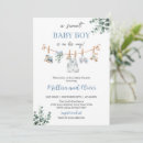 Search for clothesline baby shower invitations Vintage retro