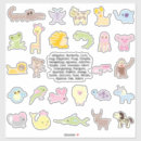 Search for animal alphabet stickers Animals