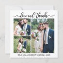 Search for square thank you cards Bride and groom