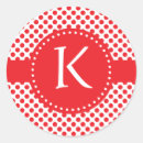 Search for red white polka dot stickers Initial