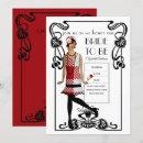 Recherche de flapper invitations Or noir
