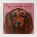 Search for irish setter puzzles Mahogany red chestnut dog