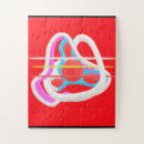 Recherche de géométrique puzzles Rouge