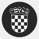 Recherche de drapeau croate autocollants Emblème