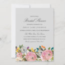 Search for grey bridal shower invitations Floral