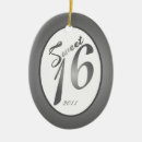Search for silver oval ornaments White