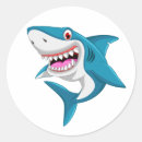 Search for happy shark stickers Cartoon