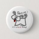 Search for rescued dog buttons Heart