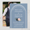 Search for dusty blue and pink wedding invitations Minimalist