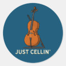 Recherche de musique basse autocollants Violoncelle
