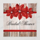 Search for poinsettia bridal shower invitations Winter