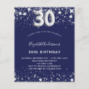 Search for silver 30th birthday invitations Glam glamourous