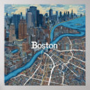 Search for us map posters Boston