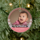 Search for pink ornaments Snowflakes