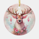 Search for pink reindeer ornaments Festive