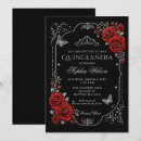 Search for red silver quinceanera invitations Tiara