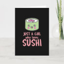 Recherche de sushi kawaii cartes postales Restaurant
