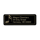 Search for music notes labels Gold