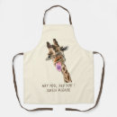 Search for funny giraffe aprons Giraffes